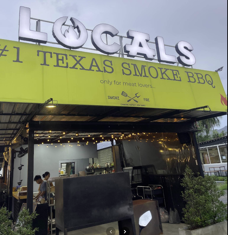 Locals Texas Smake BBQ Resteraunt Koh Samui